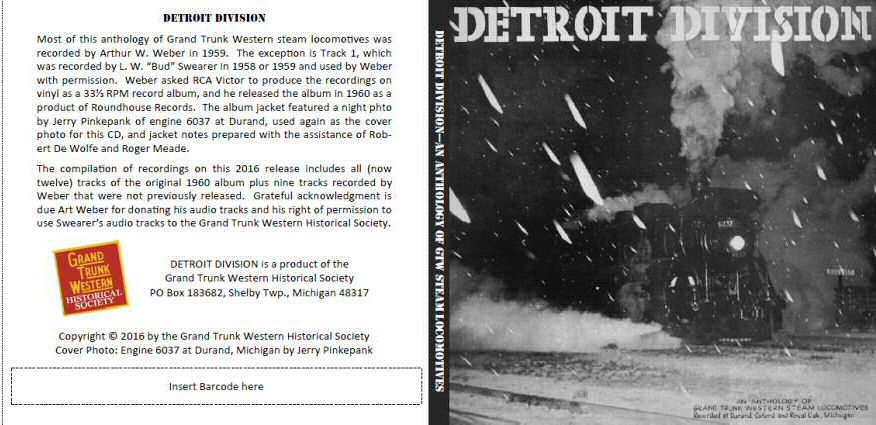 Audio CD - Detroit Division